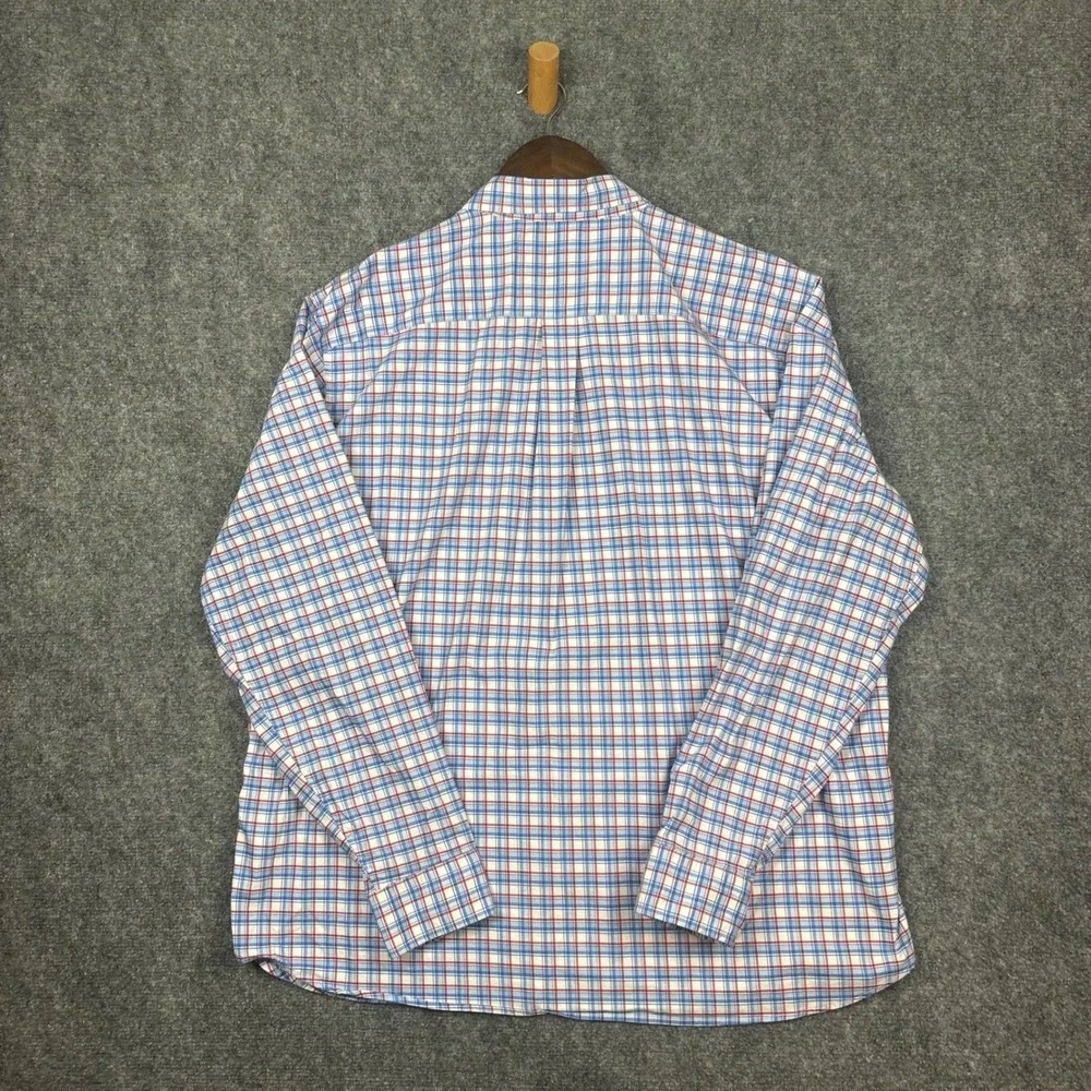 Vineyard Vines Button Down Mens XL Blue Red Plaid OTG Performance Brrr Shirt